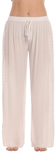 Riviera Sun Rayon Pants for Women 25064-WHT-M