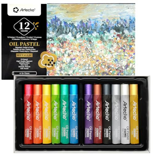 Artecho Ölpastell-Set 12 Metallic-Farben