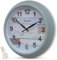Accqura 15 Inch Outdoor Clock with Waterproof Large Battery Operated Retro Indoor Wall Clocks Decor for Patio Pool Garden Porch Fence Deck Living room Bathroom (Mint Green)
