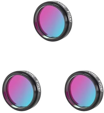 Juego de 3 filtros Uhc de 1.25 pulgadas, filtro de reducción de contaminación lumínica, filtro de alto contraste