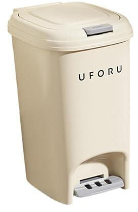 HouseVibe Kitchen Step Trash Can with Press Type Lids and Foot Pedal Garbage Bin for Home Laundry Room- 10L