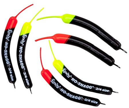 Lindy No-Snagg Slip Sinker Banana-Shaped Fishing Sinker - Enables Anglers to Fish Unfishable Areas, Standard (6 Pack), 3/4 oz