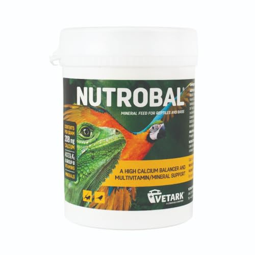 Nutrobal Calcium & Vitamin D3 & Mineral Supplement for Birds & Reptiles Powder Easy to administer 50g
