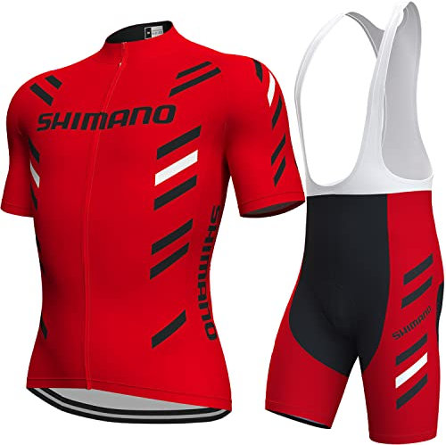 louizumify Maillot Ciclista Profesional de Manga Corta para Hombre, Material de Alto Rendimiento, Transpirable y con protección Solar, Secado rápido, 3 Bolsillos Traseros