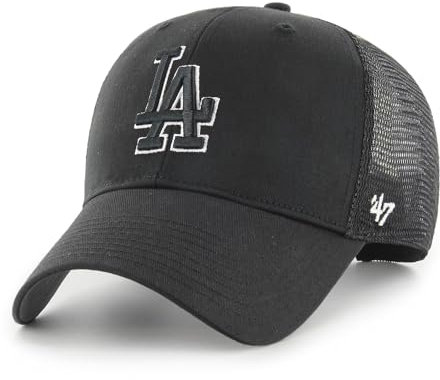 '47 Los Angeles Dodgers MLB Most Value P. Branson Schwarz Verstellbare Trucker Cap One-Size
