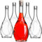 KADAX Lot de 10 bouteilles de liqueur vides en verre de 500 ml avec bouchon, pour remplir les liqueurs, le vin et l'alcool, bouteilles décoratives, bouteilles de vin en verre
