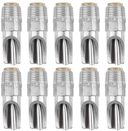 BESTonZON Mamelons d'eau pour Porc en Acier Inoxydable Lot de 10 Tétines Automatiques Anti-Fuite pour Porcelets Truies Et Éleveurs Abreuvoirs Robustes Et Hygiéniques