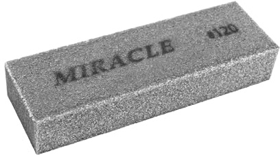 MIRACLE Eraser #120 – Rust & Scratch Remover, Metal Tool Cleaner, Polishing Block – 2.36 x 0.79 x 0.39 in (60 x 20 x 10 mm)