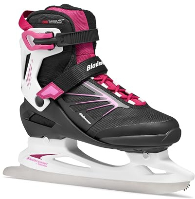 Bladerunner Ice by Rollerblade Igniter XT Women's Adult Ice Skates, Black and Fuchsia