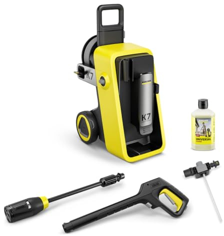 Kärcher Hidrolimpiadora de Alta presión K 7 Comfort Premium, Amarillo, Eléctrico, presión180 Bar, caudal 500l/h, Rendimiento 60m2. Pistola de Alta presión, Manguera Alta presión 10m