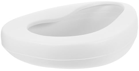 HOMSFOU Bacinilla de Emergencia Portátil para Personas Postradas en Cama, Orinal Femenino Diseño Antidesbordamiento para Cuidado Hogar