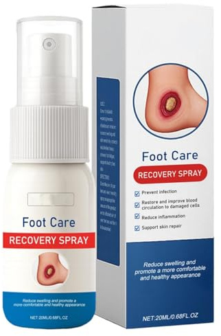 Spray hygiénique pour les pieds, 20 ml | Utilisation sans contact | Prévient les mycoses et les odeurs | Rafraîchissant et non collant | Voyage et usage quotidien