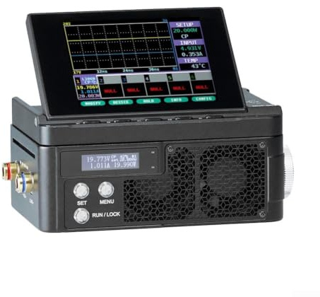 MDP-L1060 DC elektronisk belastning, justerbar digital kraftmätare med 2,4 G trådlös, 60 V 10 A 100 W, CC/CV/CR/CP-lägen, stapelbar design för laboratorietestning (MDP-L1060 + MDP-M01)