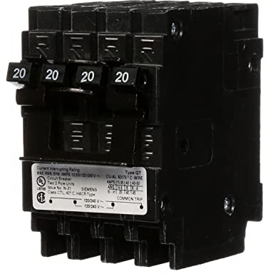 Siemens Q22020CT2 Two 20-Amp Double Pole Circuit Breaker