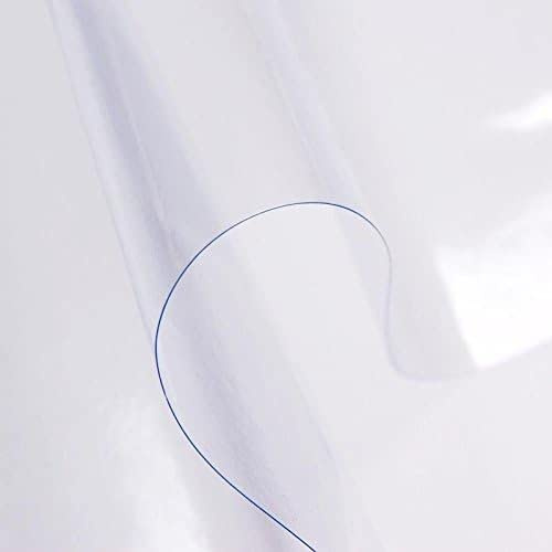 Crystal Clear PVC Tablecloth Vinyl Oilcloth Waterproof Fabric Table Protector 150 MICRONS Thick (100 x 140cm)