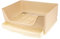 Folpus Lapin Litière Toilettes Fond Antidérapant Nettoyage Facile Tiroir Portable Design Bunny Potty Pan pour Hamster Pet Supplies - Beige