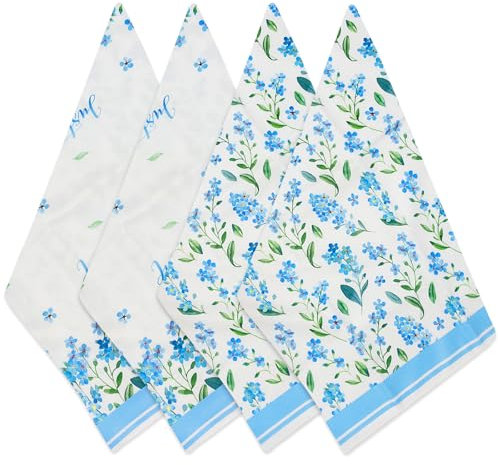 4 Paños de Cocina Multiusos, 45 x 70 cm Paños de Cocina, Secado de Cocina Alimentos, Vacaciones, Buffet y Bodas Un Buen Ayudante para la Mesa de la Cocina del Salón