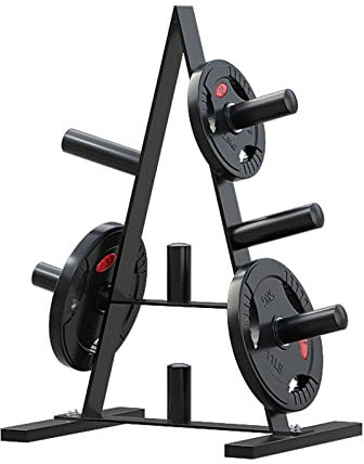 FIVMEN Hantelscheibenständer 7 Scheibenaufnahmen 50 mm Hantelständer Langhantelständer Hantelablage Stahl für Gewichtsscheiben Hantelscheiben bis 200 kg Belastbar