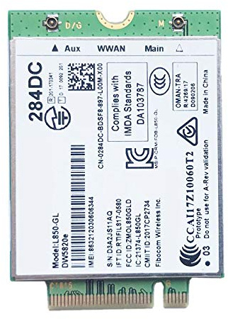 Qusedwey Dw5820E L850- LTE 4G Card Module 0284Dc 284Dc per Laptop 3500 5400