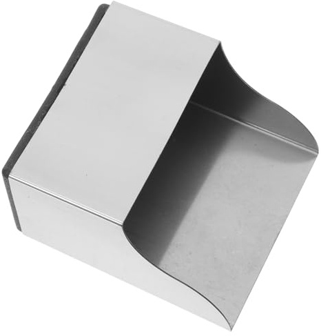 BESPORTBLE Pala para Jardinería de Acero Inoxidable Cuadrada 7,5 Cm, Pala de Mano Pequeña para Trasplante de Suculentas y Bonsáis, Herramienta para Tierra en Macetas de Interior y Exterior
