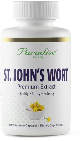 Paradise Herbs St. John's Wort Extract, Super Potent, Ultra Pure, Vegan, Non-GMO, 90 Vegetarian Capsules