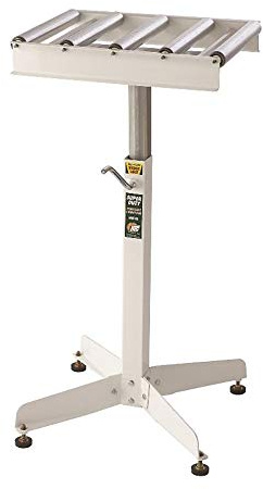 HTC Adjustable Roller Table Stand HRT-10 Super Duty Conveyor Feed Stand with 5 Ball Bearing Rollers