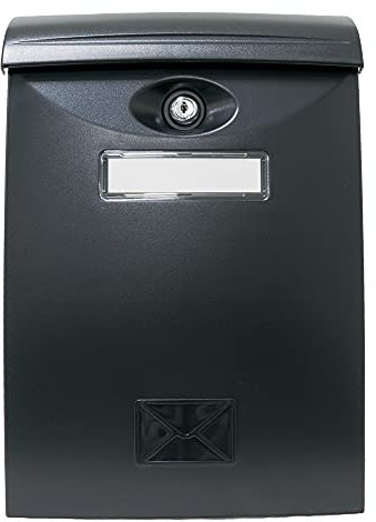 Amig - Cassetta Postale Esterna per Lettere Stile Classico | Casella Postale per Pareti, Muri o Recinzioni | 40,5 x 25,5 x 8,5 cm | Alluminio | Colore Bianco | Viti Incluse