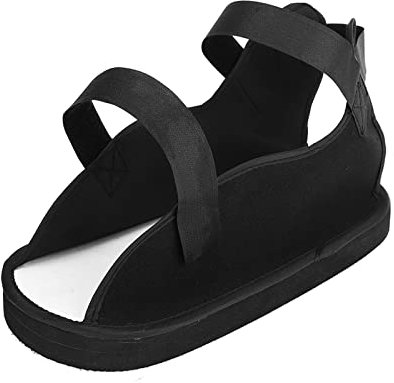 SyangKaitian Zapato postoperatorio - Zapato para caminar con punta cuadrada médica ajustable, Zapato postoperatorio Punta abierta Fractura Yeso Protección Pierna Pie Soportes Suministros de salud Equi
