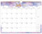 Colorage Kalender 2024 – Wandkalender 2024 deckt Januar 2024 bis Dezember 2024 Monatskalender zum Aufhängen 2024 Planer, 38,1 x 29,2 cm, Tinte und Waschen