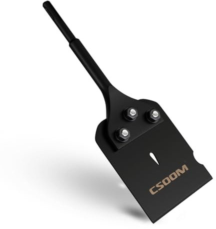 CSOOM Cincel de espátula SDS-Plus 275 x 100 mm en diseño cuadrado para pelar adhesivos para suelos, alfombras, linóleo, adhesivos para azulejos, azulejos de PVC y pintura