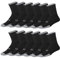 KOPNHAGN 12 Paar Socken Herren Sportsocken Wandersocken Tennissocken (EU 43-46, Schwarz)