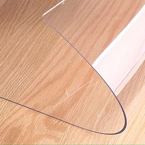 Tapete transparente antideslizante de PVC para cuenco de perro, protector de suelo para silla de escritorio, rectangular, tapete de oficina, tamaño personalizable, 40 x 70 cm