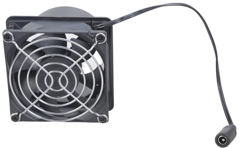 Ventola Da 80 Mm 12V 0.33A In Cugnino Con Condotto A Doppia Design Per La Casa Per Animali Domestici E Ventola Scarico Ventilazione Fai -da -te Con Piastra Condotto