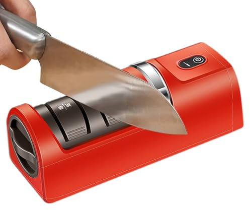 Doiyislem Afilador Eléctrico De Cuchillas,Afilador De Cuchillos Eléctrico Recargable,Herramienta automática para afilar | Para Uso Doméstico Cocina Restaurante Repostería