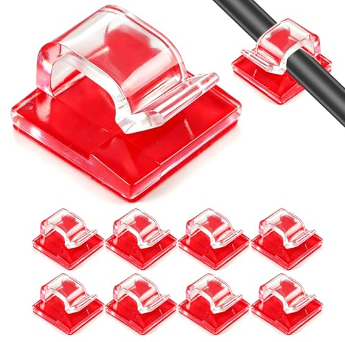 60 Pièces Clips de Câble Adhésifs, Crochets de Fixation, Supports de Fil, Sans Vis Et Autoadesifs Taille S, pour La Fixation de Guirlandes Électriques Et Câbles, Adaptés À La Voiture Et Au Bureau