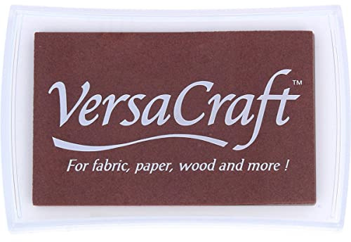 Tinta VERSACRAFT para Textil Color Chocolate 95x65mm. Almohadilla