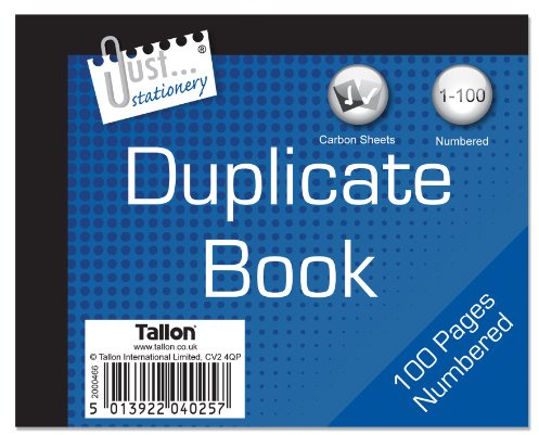 Just stationery Half Size Duplicate Book Notebook, 4025/96