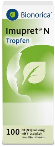 Imupret® N Tropfen – können bei beginnender Erkältung die Erkältungserreger bekämpfen, die Erkältungsabwehr stärken und den Erkältungsverlauf mildern, mit 7-Pflanzenkombination, 100 ml Tropfen