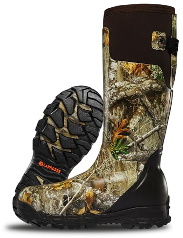 LaCrosse Alphaburly Pro 18 Insulated Hunting Boots for Men Featuring Waterproof Rubber, 1600G Thinsulate, and EVA Footbed, Realtree Edge - 11 M