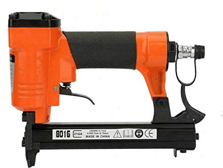 Graffatrice Spillatrice Pneumatica Fissatrice ad Aria Compressa con Ampia Compatibilità Graffe (6-16mm) Tappezzeria e Falegnameria 8016 DR