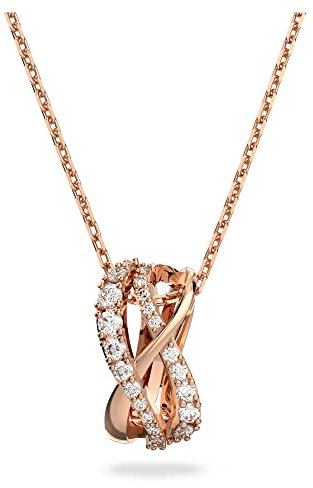 Swarovski Necklace, White Stones in a Rose Gold Tone Plated Setting, from the Twist Collection