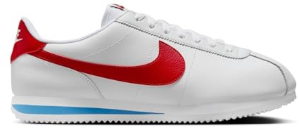 Nike Men's Cortez Shoes, White/Varsity Red/Varsity Blue, 6.5