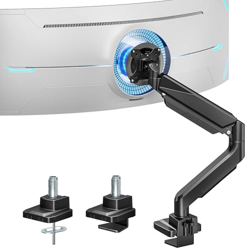 ARES WING Monitor Halterung 17-49 Zoll,Einzel Monitor Arm max 18kg Schwarz