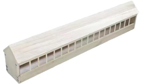 F Fityle Distributore di Cibo in Legno per piccioni, Contenitore Multi-Slot per anatroccoli, 100 Cm X 12.5 Cm X