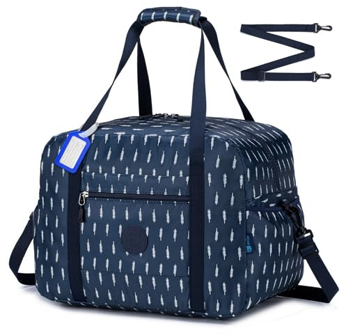 SPAHER Bolsa de Viaje 40x30x25 Eurowings Equipaje de Mano Bolsa de Deporte Gimnasio Impermeable Bolsos Maternidad Hospital Fin Semana 30L Mujer Hombres Cabin Duffle Bag Gym Bag