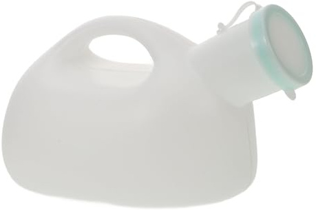 Mikinona Orinatoio Portatile Uomo Capacità in Plastica con Antispreco Urina per Anziani Disabili Viaggi e Campeggio