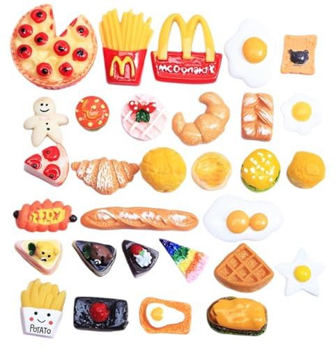 Wichtel Accesorios 30 unidades, miniatura de gnomo juego de vajilla con cubiertos y tazas, juguetes para niños, ideal para casas de muñecas y juegos educativos