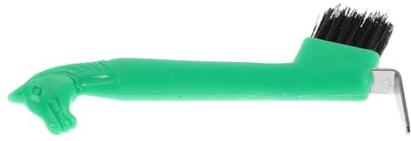 TOYANDONA Brosse à Sabots avec Manche Ergonomique 18,5 Cm, Cure-pied Multifonction en Matériau Léger et Robuste, pour Soins des Chevaux et Nettoyage Approfondi des Sabots en Écurie