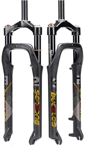 26'' Fet Cykelgaffel MTB Luftfjädring Gaffel 120mm Slaglängd Framgaffel Skivbroms Cykelframgafflar Rak Rör Aluminiumlegerings Cyklar Gaffel Manuell Låsning QR 9 * 135mm Max For 4.0'' Däck