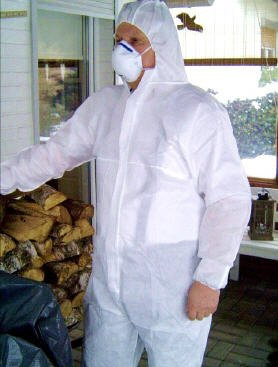 Tector Combinaison de protection jetable de qualité supérieure type 5/6 cat. 3 Conforme aux directives européennes sur les équipements de protection individuelle Taille XXXL